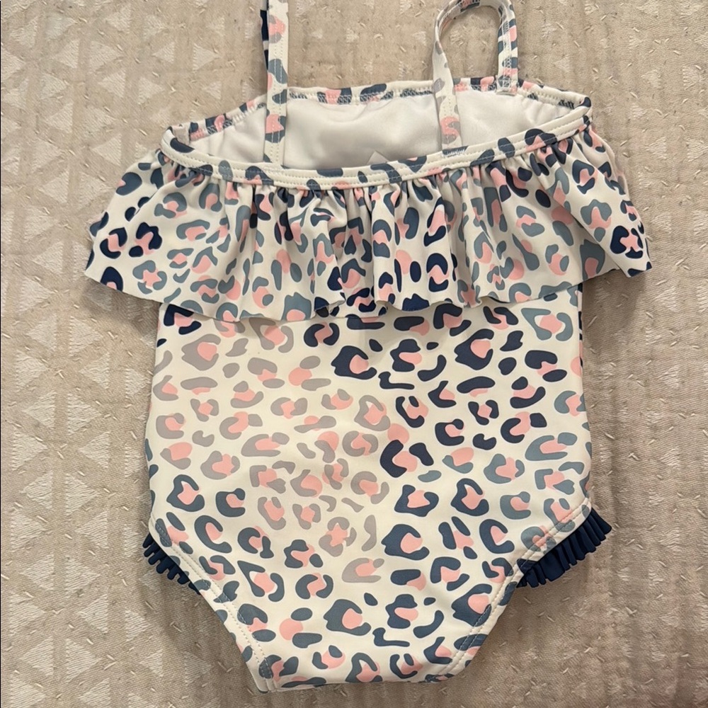 Leopard Print Ruffle Butts Swimsuit - Picture 3 of 4